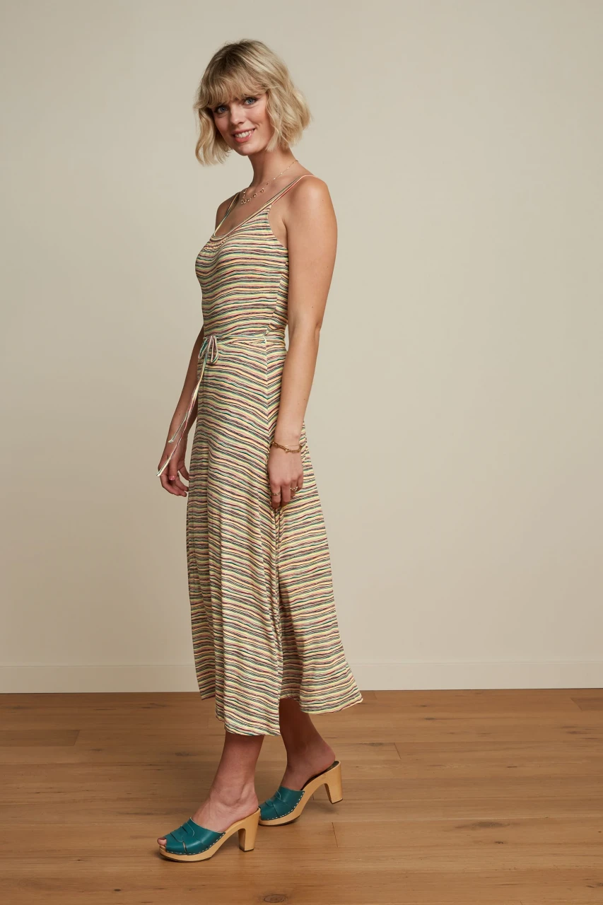 Trinidad striped skirt in sustainable Ecovero viscose