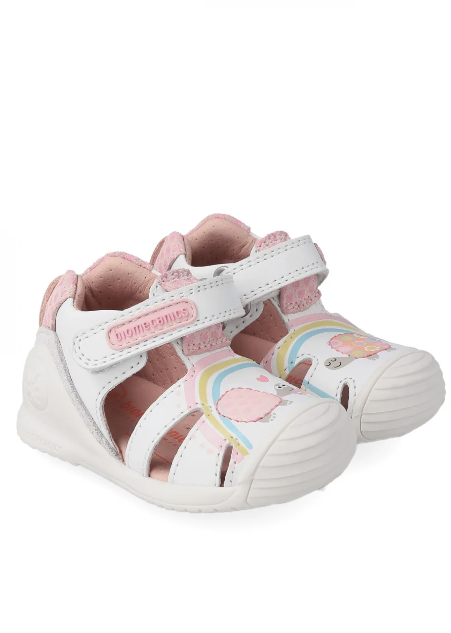 Blanco sandals for girls ergonomic and natural Biomecanics_103200