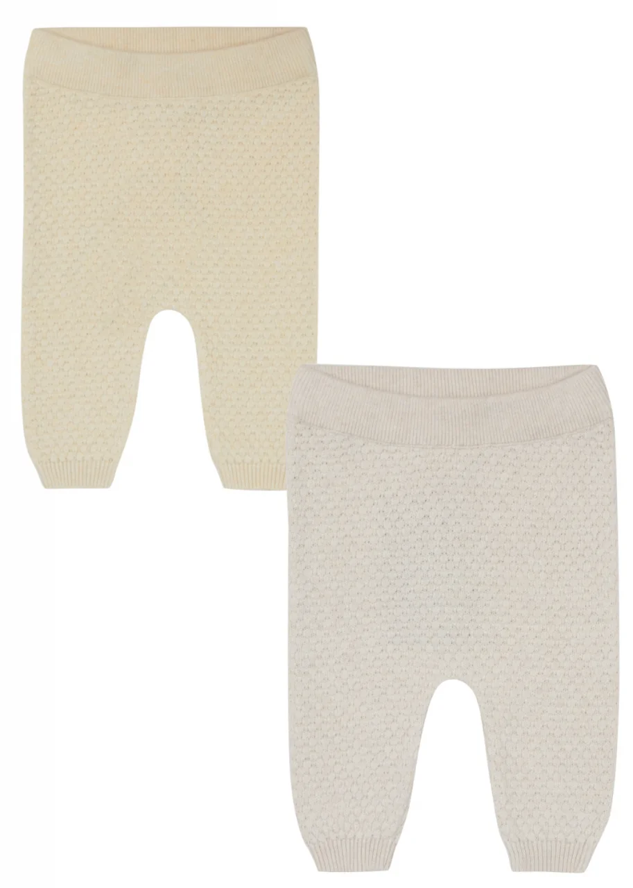 Popcorn trousers for children in organic cotton and linen