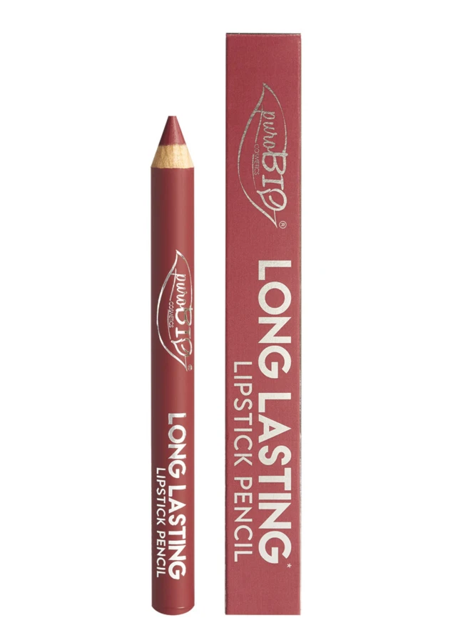 Long lasting lipstick pencil Bio VEGAN PuroBIO - 013L raspberry