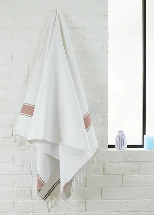 Fouta Cyclades towel 100x200 cm in recycled cotton terry