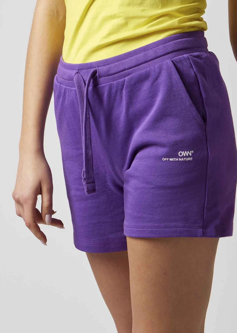 Women's fleece OWN shorts in organic cotton