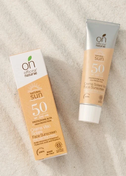 Face Sunscreen SPF50 Hyaluronic Acid, Vitamin C, Carrot Extract