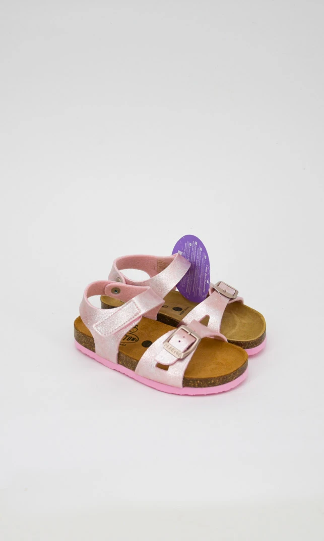 Select Lumier ergonomic sandals for girls in cork and natural leather_104006