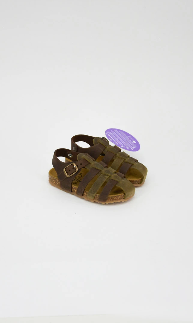 Pan Apure sandals for babies first steps in cork and natural leather_104026