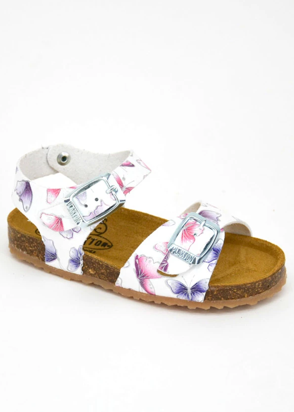 Poxy Serraje sandals for children first steps in cork and natural leather