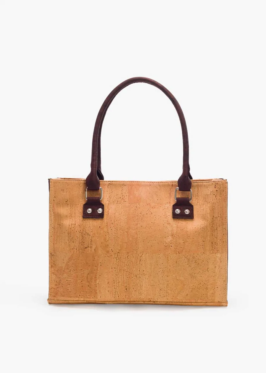 Two-tone bag in Natural Cork_104236