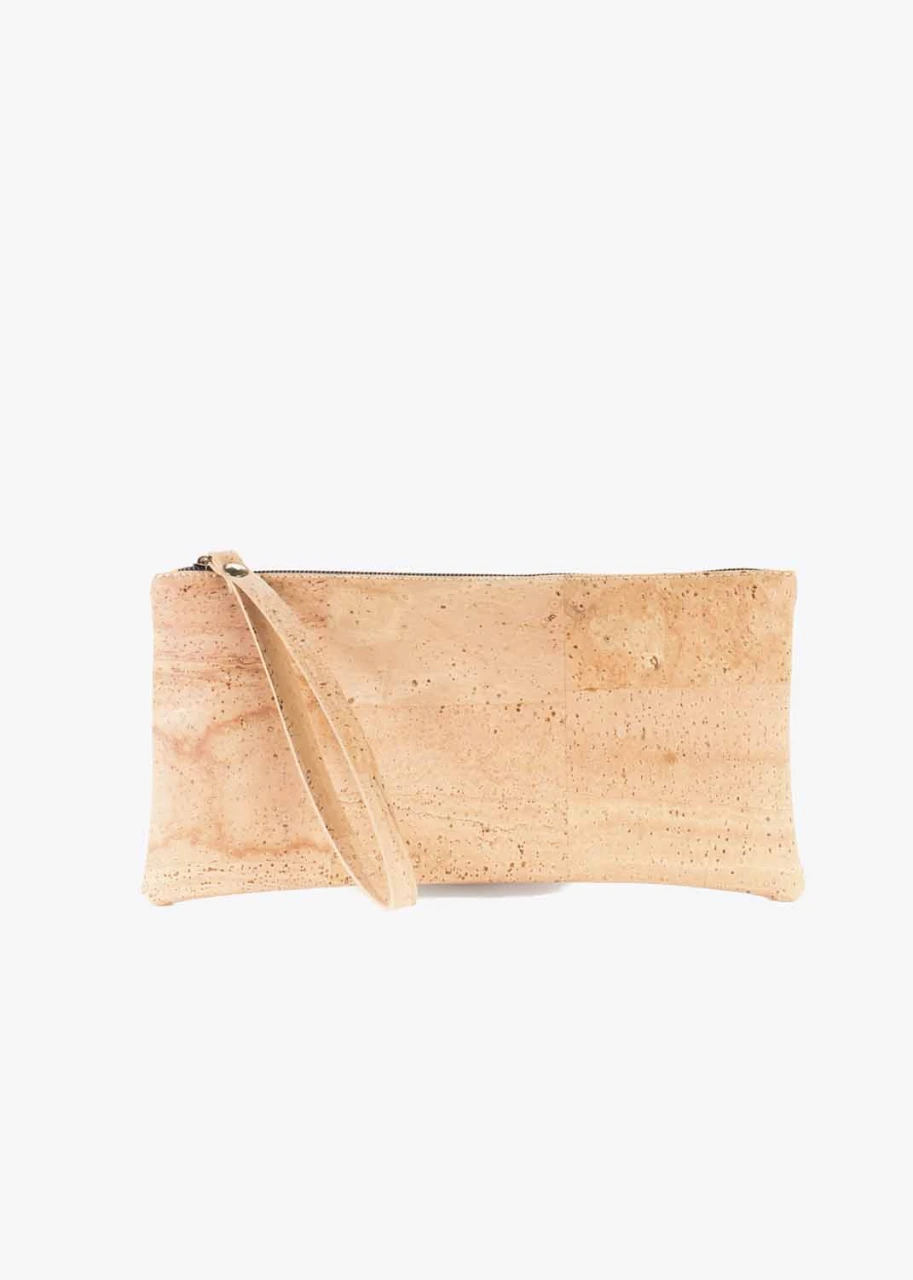 Natural cork pouch pouch