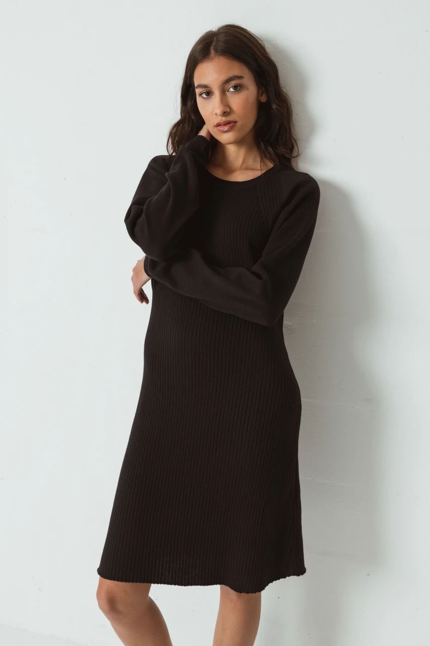 Rosane dress Black organic cotton