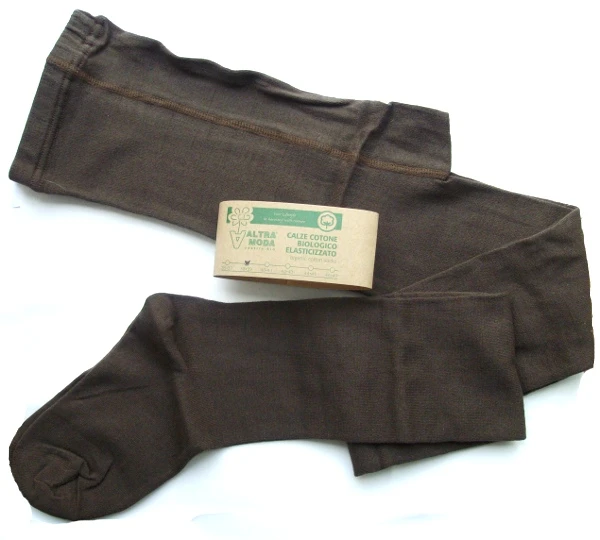 Brown Tights for woman in organic cotton