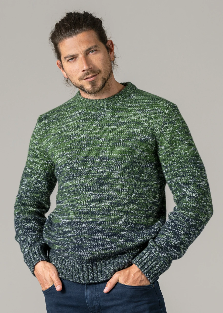 Men's PASCAL jumper in wool and organic cotton