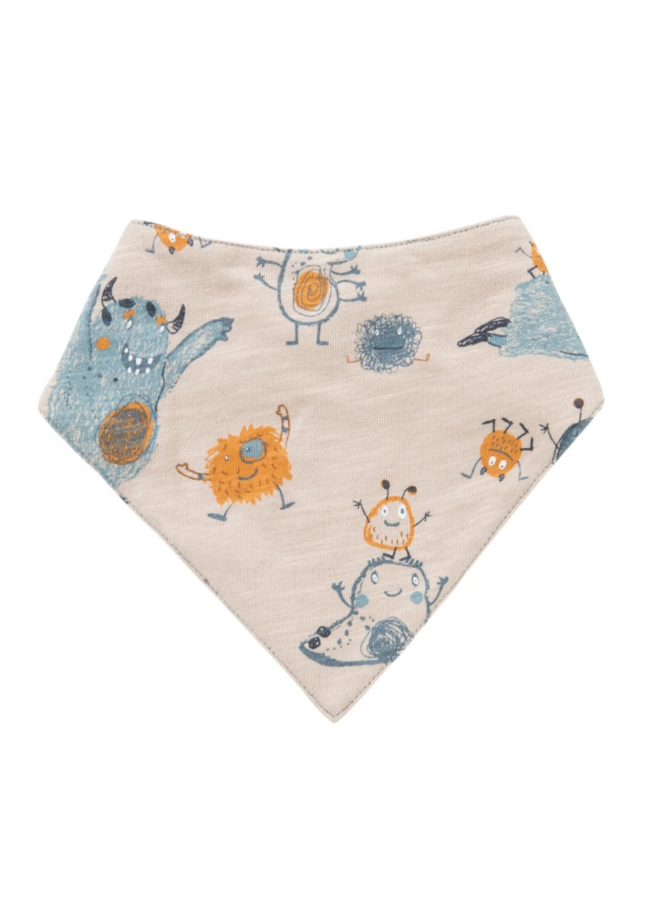 Monster neck warmer for children in pure organic cotton