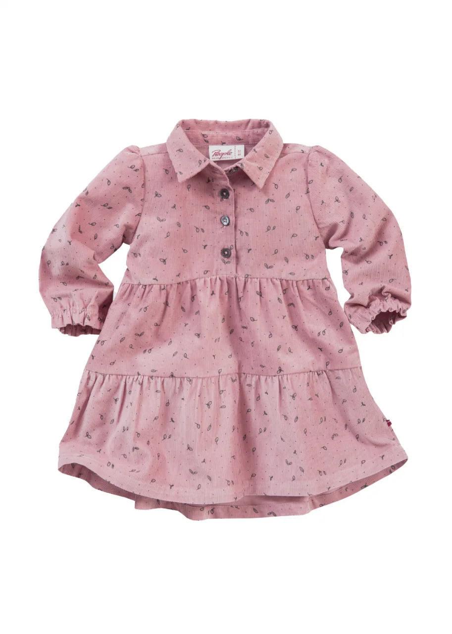 Rosenquarz dress for baby girl in organic cotton velvet_105642