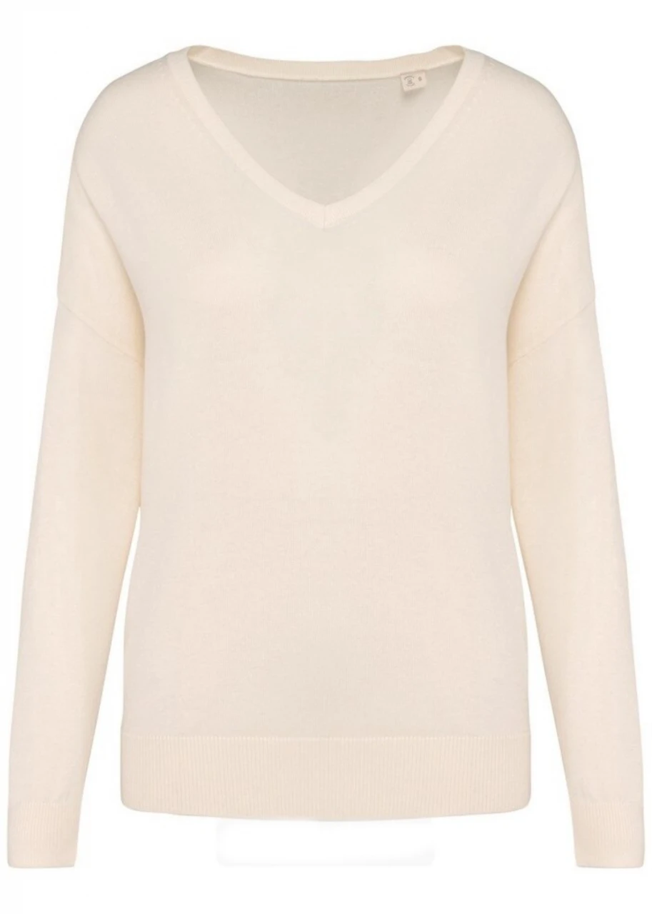 Women's Avory V-neck pullover in Lyocell TENCEL and organic cotton