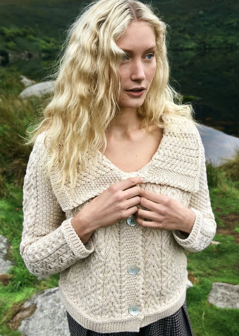 Cardigan Willow da donna in pura lana merinos