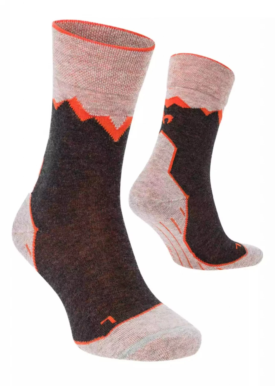 Premium Unisex baby alpaca orange socks