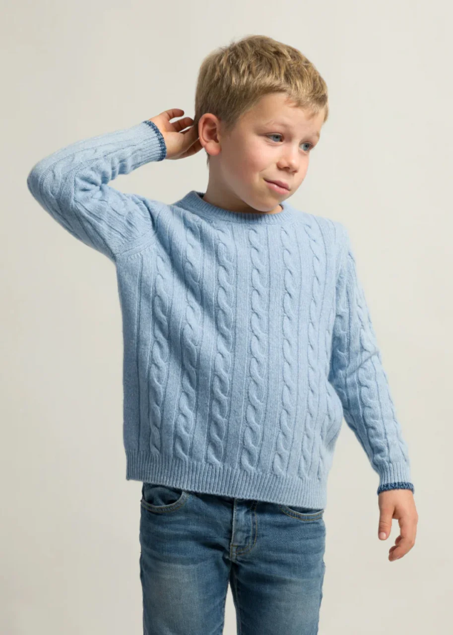 Giovannino Bambini Sweater in Regenerated Cashmere