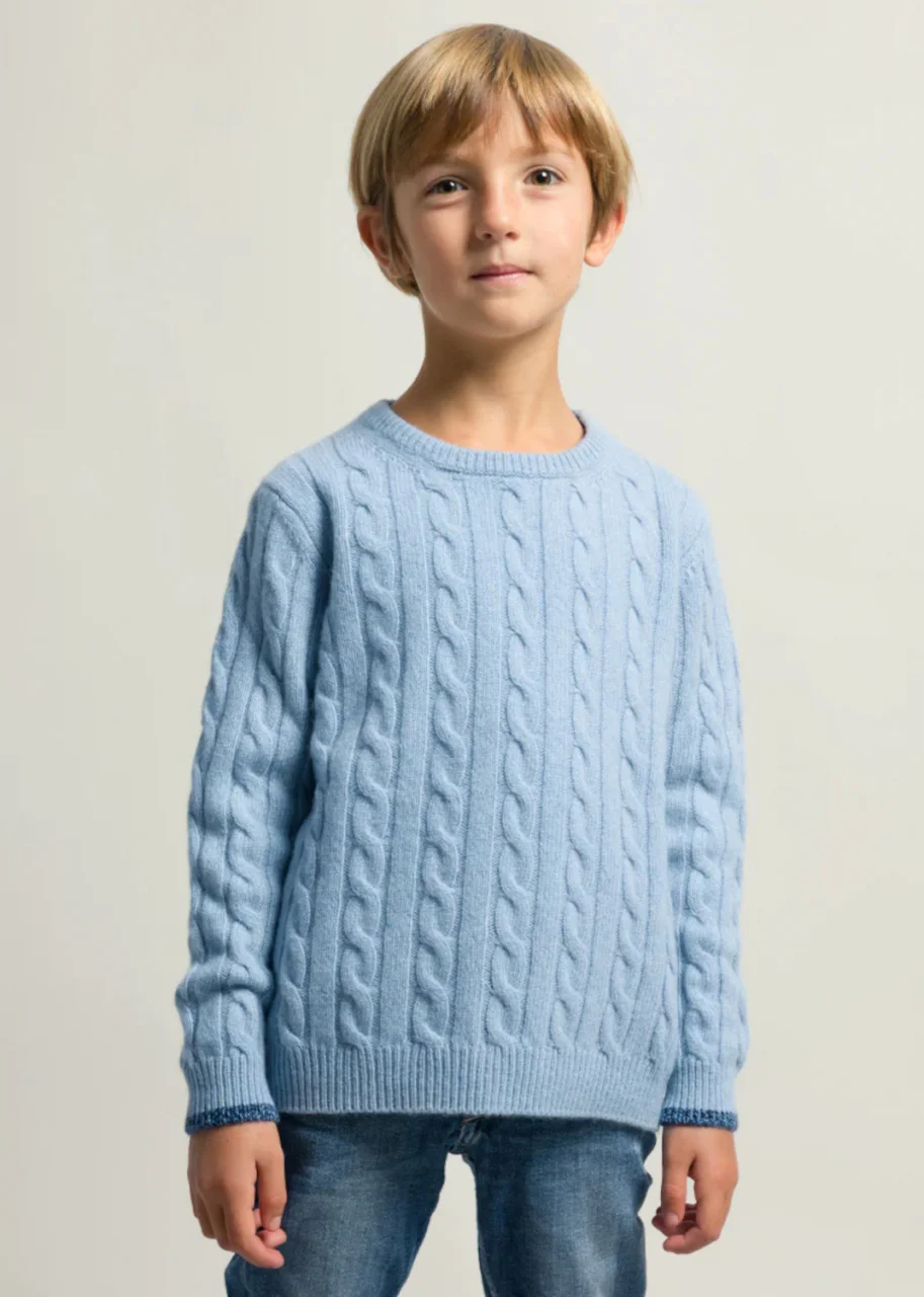 Giovannino Bambini Sweater in Regenerated Cashmere_107183