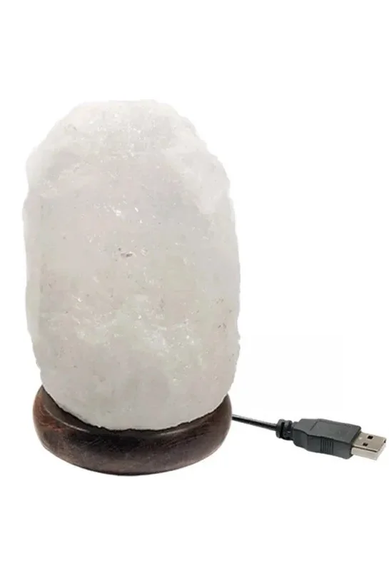 Lampada di Sale Rosa dell' Himalaya USB MULTICOLOR