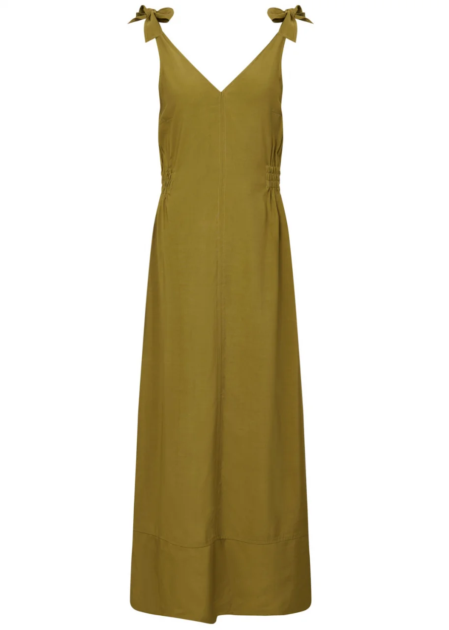 Women's Marnie dress in viscose EcoVero™ - Khaki