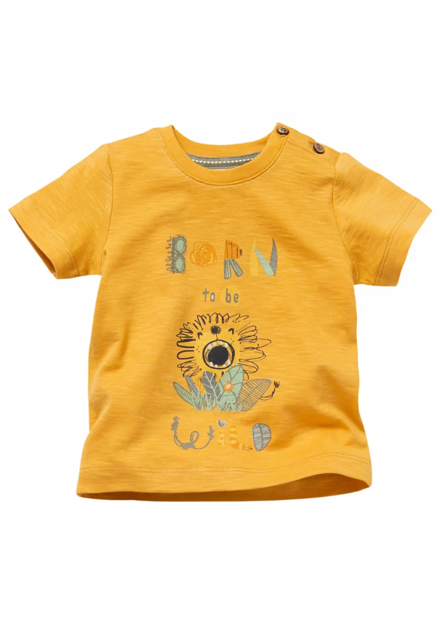 T-shirt Leone per bambini in puro cotone biologico