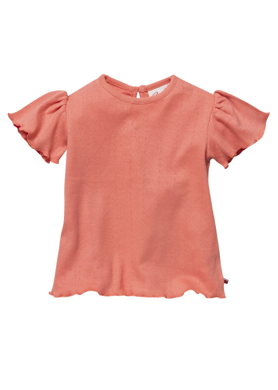 T-shirt Lampone per bambina in puro cotone biologico