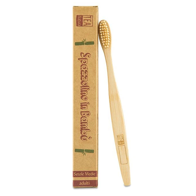 Ecological toothbrush for adults in bamboo