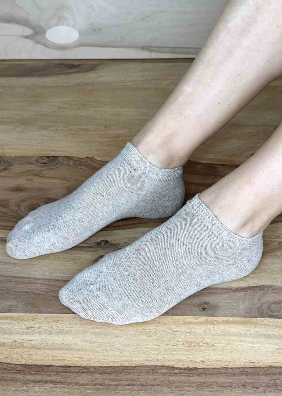 Low cut socks in hemp and organic cotton