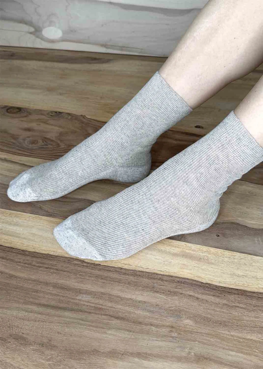 Short socks in hemp and organic cotton