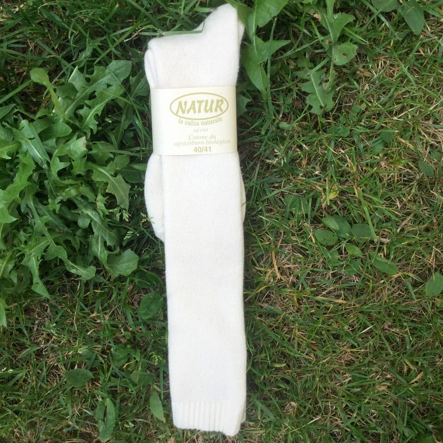 Knee high socks in organic cotton terry