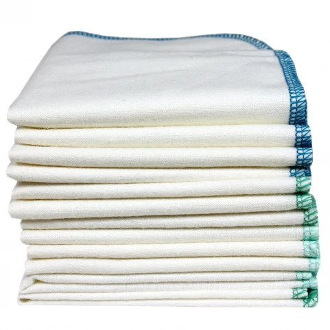 Washable wipes in organic cotton - pack of 10