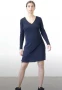 BLUSBAR ASYMMETRICAL dress for women in pure merino wool - video 50